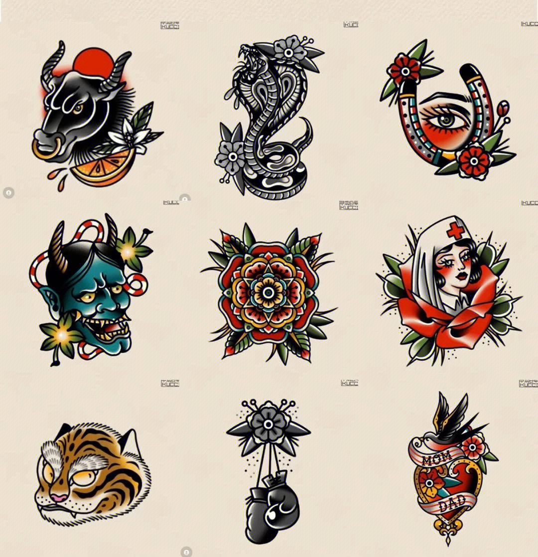 時(shí)尚潮流展現，最新紋身圖案設計精選
